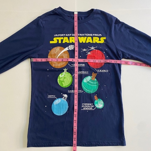 Star Wars Galaxy Long-Sleeve T-Shirt, Boys Size X-Large - Picture 3 of 5